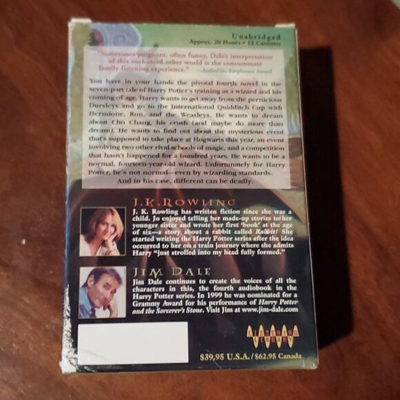 Harry Potter and the Goblet of Fire J.K. Rowling Audio Cassette Set - Picture 3 of 5